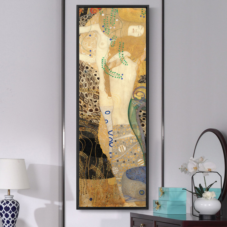 Gustav Klimt,Friends (Water serpants),Vertical Narrow Art,large wall art,framed wall art,canvas wall art,M434