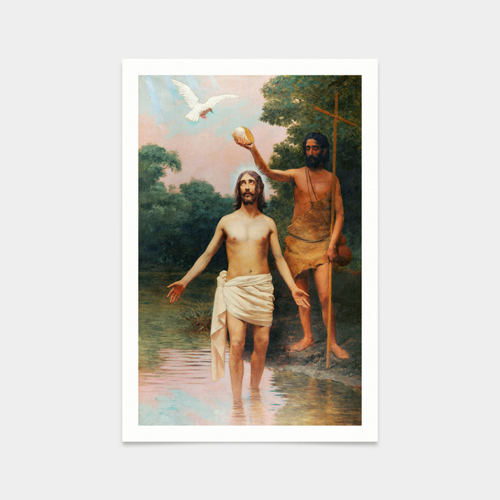 Almeida Júnior,Batismo de Jesus,art prints,Vintage art,canvas wall art,famous art prints,q2163