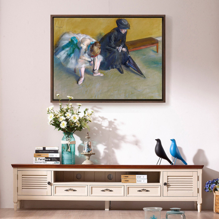 Edgar Degas,Waiting,Ballet Wall Art,canvas print,canvas art,canvas wall art,large wall art,framed wall art,p953