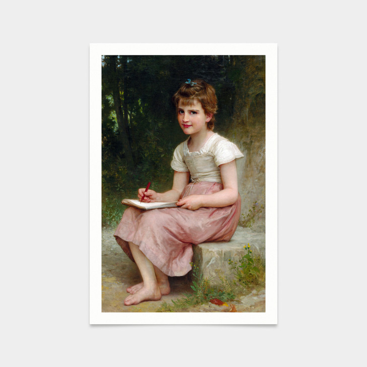 William Adolphe Bouguereau,A Calling,art prints,Vintage art,canvas wall art,famous art prints,2V149