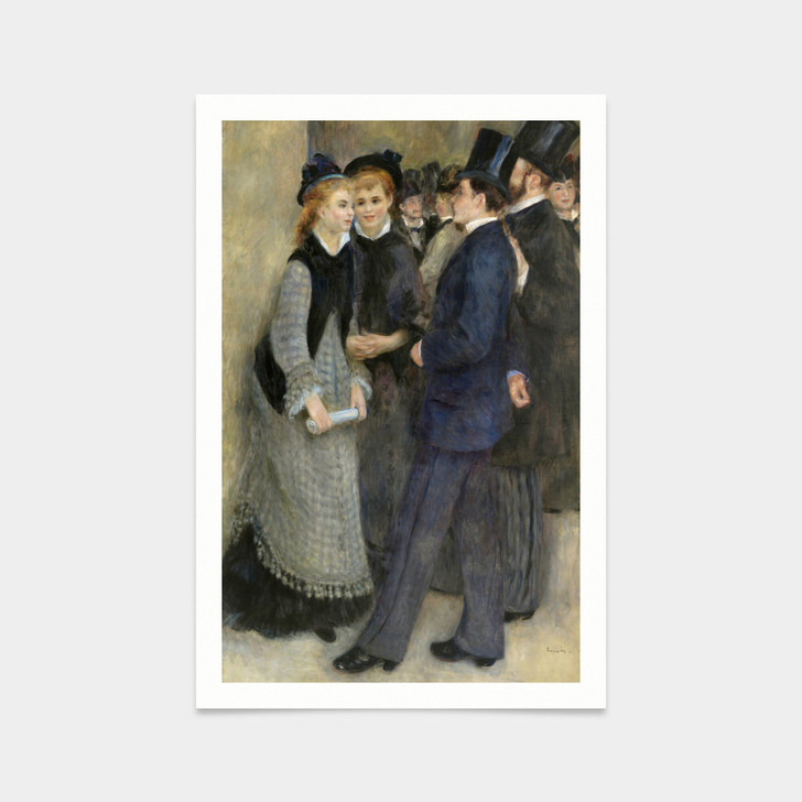 Pierre Auguste Renoir,Leaving the Conservatory,art prints,Vintage art,canvas wall art,famous art prints,2V137