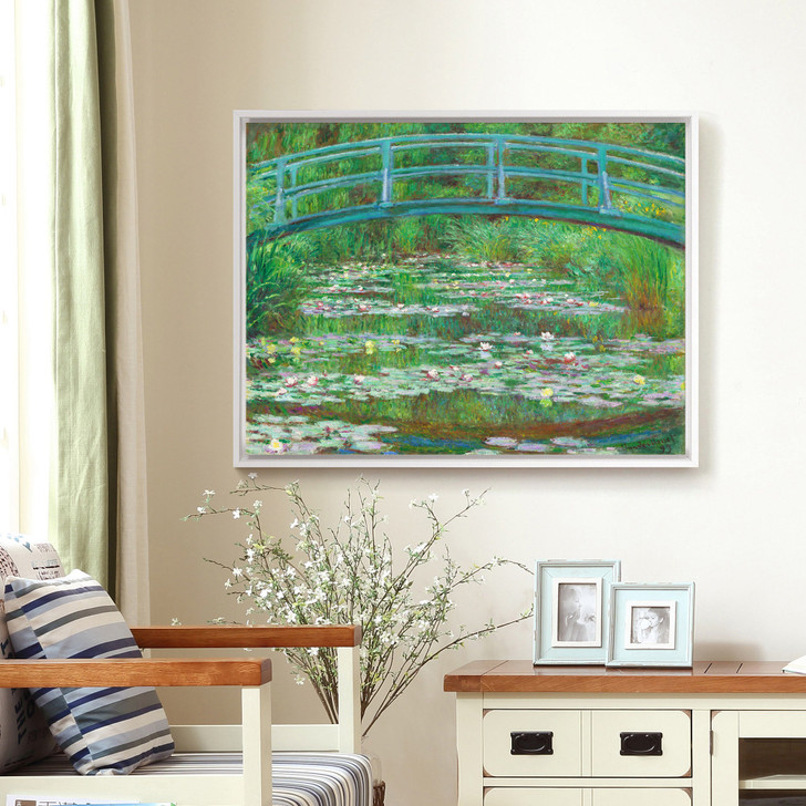 Claude Monet,The Japanese Footbridge,Water lily pond,canvas print,canvas art,canvas wall art,large wall art,framed wall art,p902