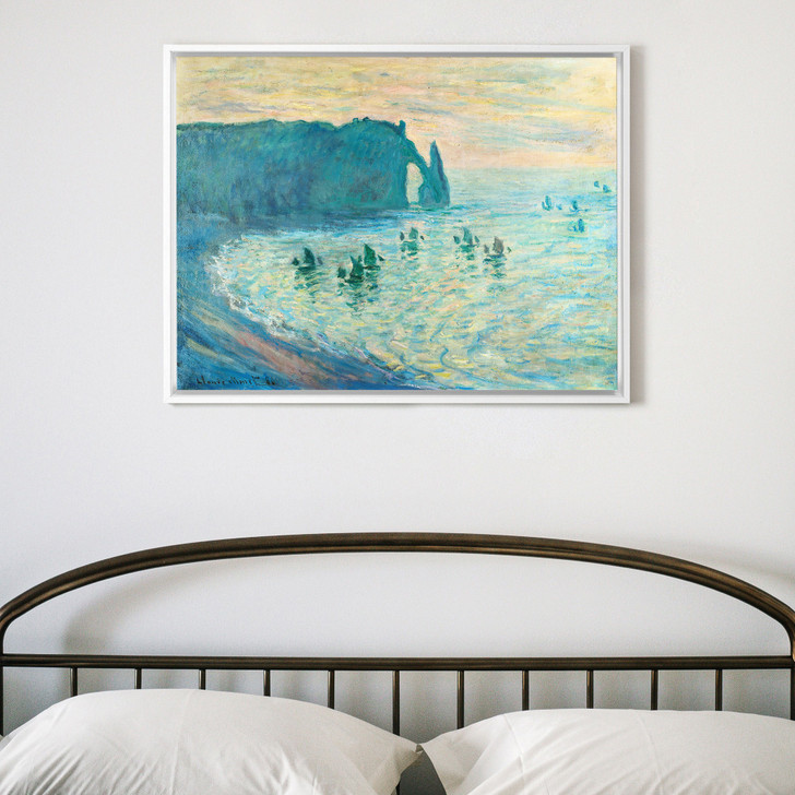 Claude Monet,The Cliffs at Etretat,Bay scenery,canvas print,canvas art,canvas wall art,large wall art,framed wall art,p898
