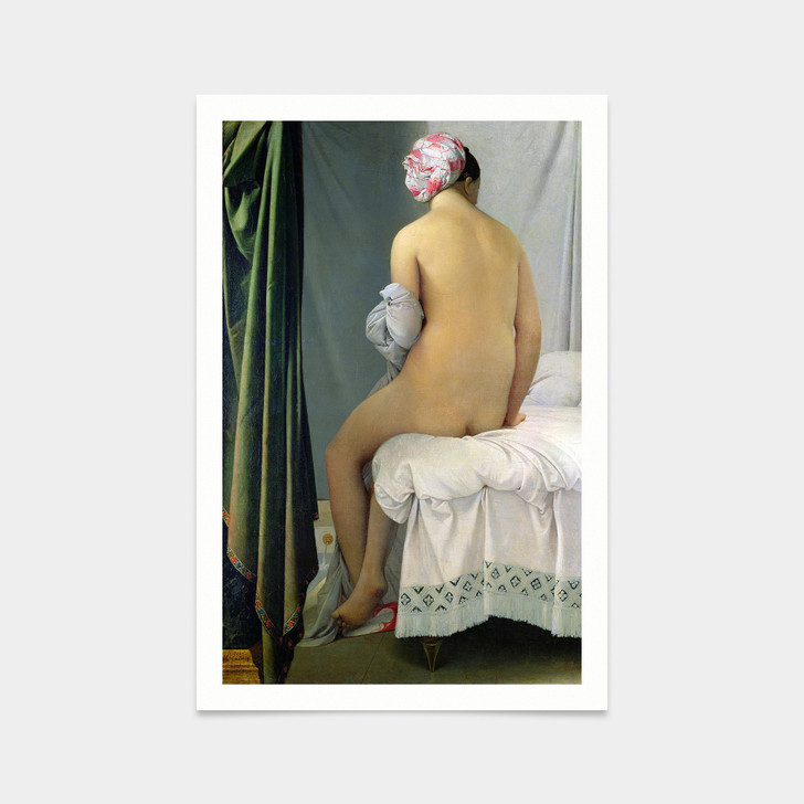 Jean Auguste Dominique Ingres,The Bather,art prints,Vintage art,canvas wall art,famous art prints,2V82