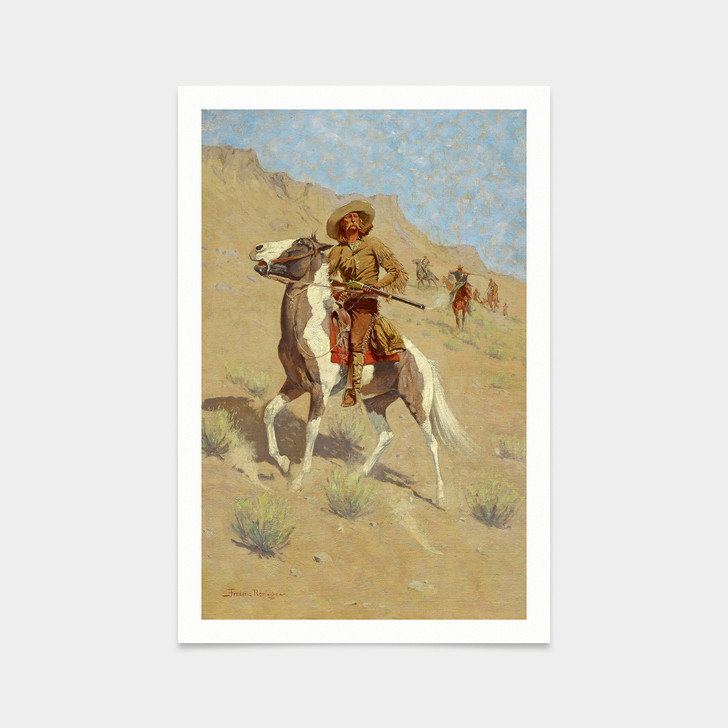 Frederic Remington,The Scout, 1902,art prints,Vintage art,canvas wall art,famous art prints,2V56