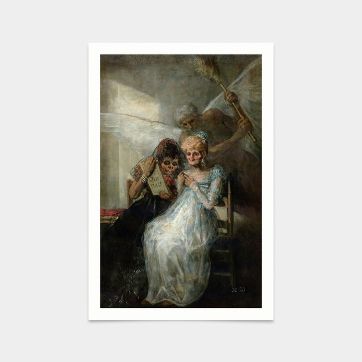 Francisco de Goya,Time and the Old Women,art prints,Vintage art,canvas wall art,famous art prints,2V46