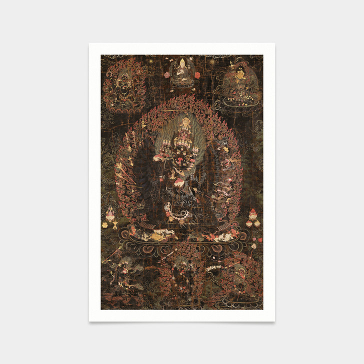 Buddhist art,Vajrabhairava,Buddha statue,art prints,Vintage art,canvas wall art,famous art prints,2V38