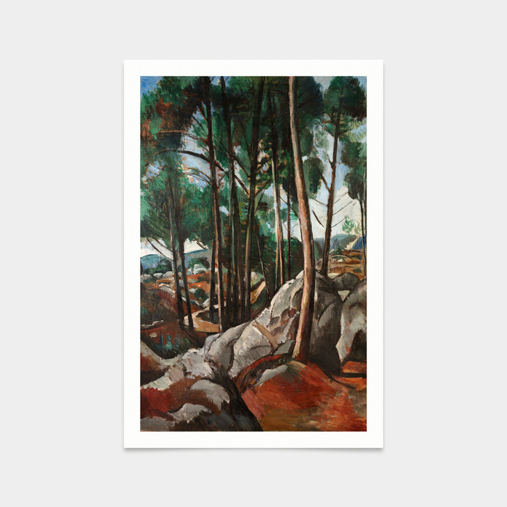 Andre Derain,Path in the Forest of Fontainebleau,art prints,Vintage art,canvas wall art,famous art prints,2V28