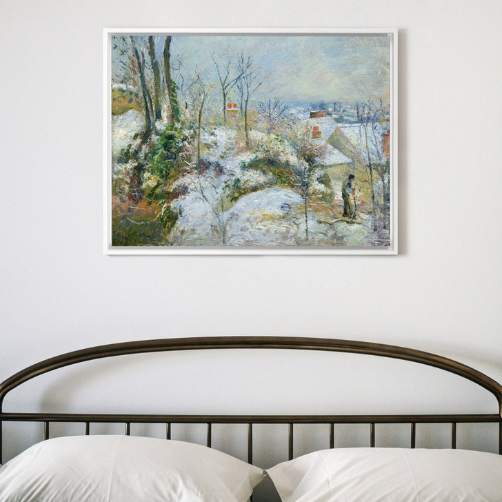 Camille Pissarro,Rabbit Warren at Pontoise, Snow,canvas print,canvas art,canvas wall art,large wall art,framed wall art,p814