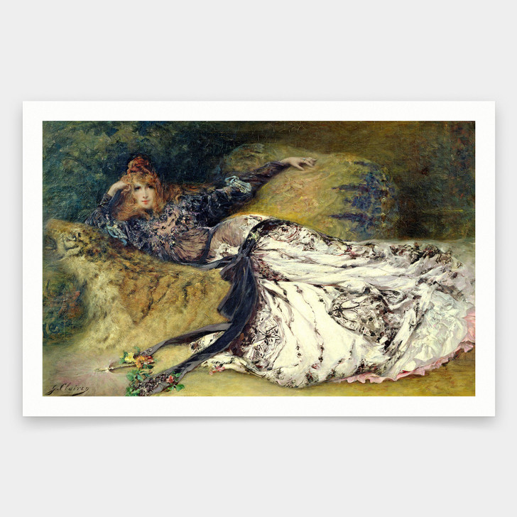 Georges Clairin,Sarah Bernhardt ,art prints,Vintage art,canvas wall art,famous art prints,V1426