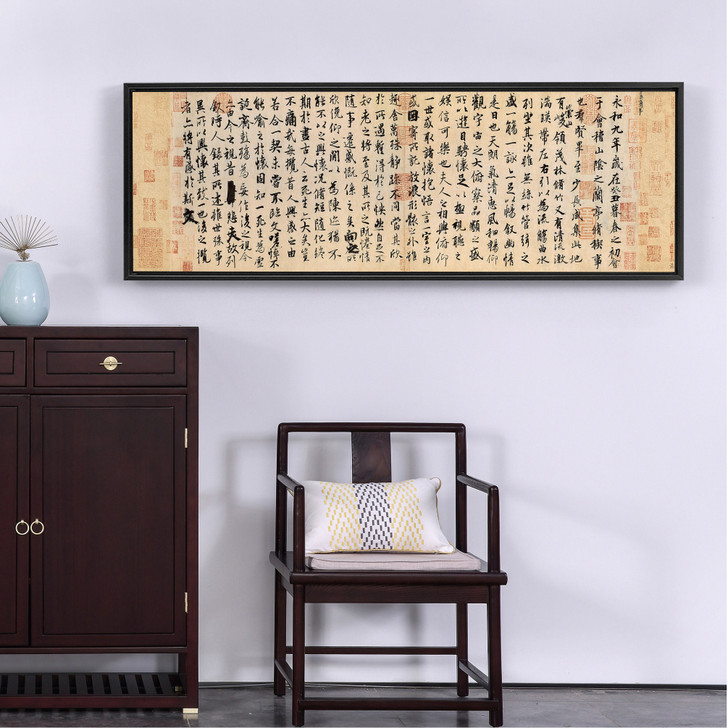 Wang Xizhi,Lanting Xu,Chinese Calligraphy,Canvas Print,Canvas Art,Canvas Wall Art,Large Wall Art,Framed Wall Art,Asian Wall Art,Chinese P322