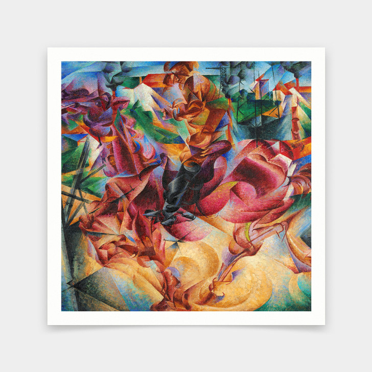 Umberto Boccioni,Elasticity,abstract print,art prints,Vintage art,canvas wall art,famous art prints,q2788