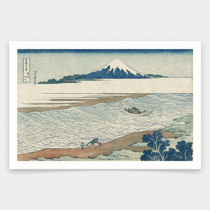 Hokusai,The Jewel River in Musashi Province,japanese painting,art prints,Vintage art,canvas wall art,famous art prints,V1547