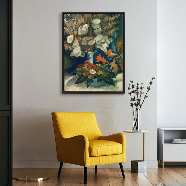 Vincent van Gogh,Vase with Honesty,Vase still life,canvas print,canvas art,canvas wall art,large wall art,framed wall art,p693