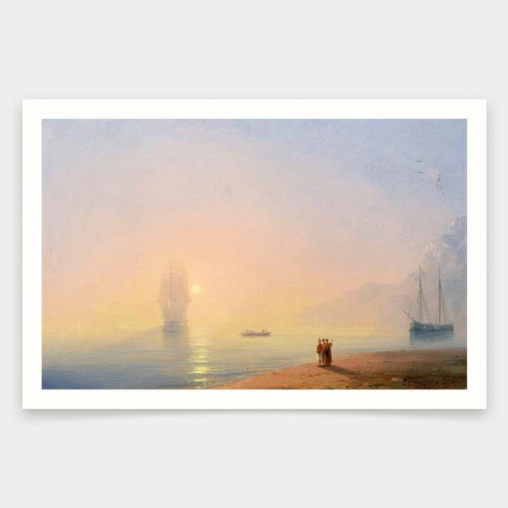 Ivan Konstantinovich Aivazovsky,Looking At The Black Sea,art prints,Vintage art,canvas wall art,famous art prints,V1570