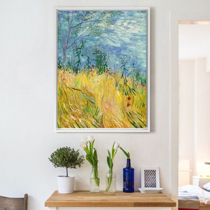 Vincent van Gogh,Edge of Wheat Field with Poppies,canvas print,canvas art,canvas wall art,large wall art,framed wall art,p675