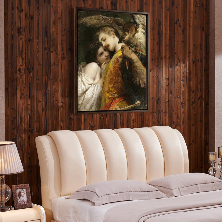 Quiet Cremona, The falconer,men and women,canvas print,canvas art,canvas wall art,large wall art,framed wall art,p668