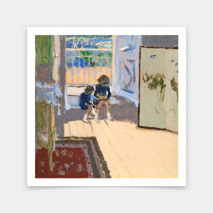 Edouard Vuillard,Children in a Room 1909,art prints,Vintage art,canvas wall art,famous art prints,q2660