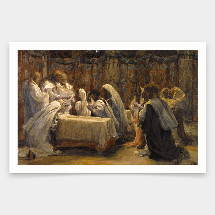 James Tissot,The Communion of the Apostles,art prints,Vintage art,canvas wall art,famous art prints,V1598