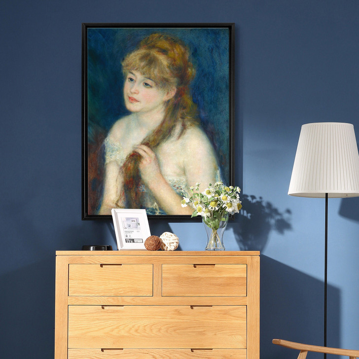 Pierre-Auguste Renoir,Young Woman Braiding Her Hair,canvas print,canvas art,canvas wall art,large wall art,framed wall art,p647