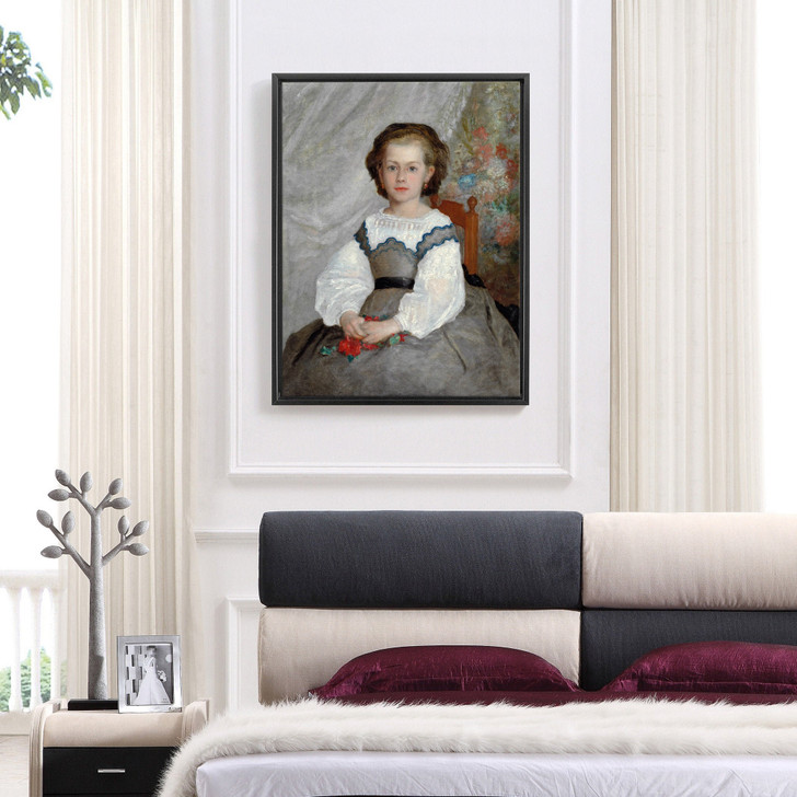 Pierre-Auguste Renoir, Romaine Lacaux,Girl portrait,canvas print,canvas art,canvas wall art,large wall art,framed wall art,p638