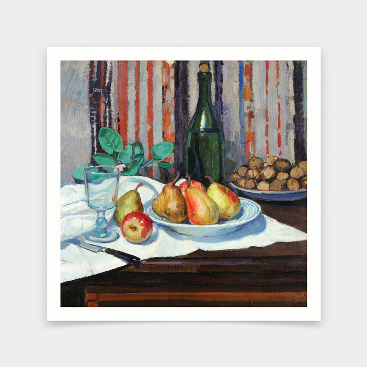 Umberto Moggioli, Still life,pears on a plate, pear print,art prints,Vintage art,canvas wall art,famous art prints,q2790