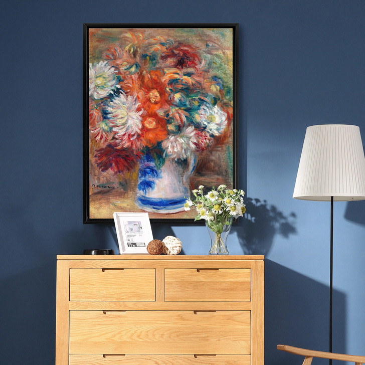 Pierre-Auguste Renoir,Bouquet,Vase still life,canvas print,canvas art,canvas wall art,large wall art,framed wall art,p622