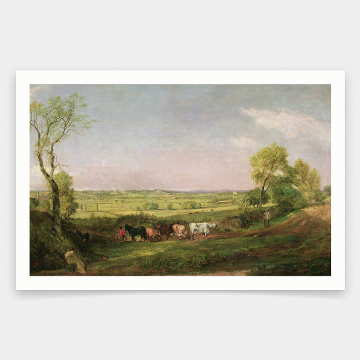 John Constable,Dedham Vale, Morning, Circa 1811,art prints,Vintage art,canvas wall art,famous art prints,V1737