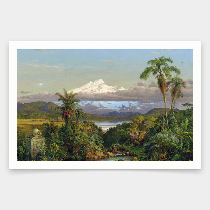 Frederic Edwin Church,Cayambe,art prints,Vintage art,canvas wall art,famous art prints,V1368