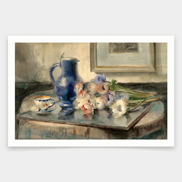 Frans Mortelmans,Still Life with Flowers,art prints,Vintage art,canvas wall art,famous art prints,V1356