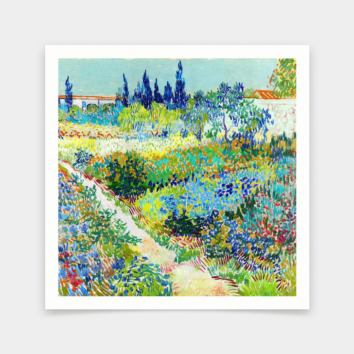 Vincent van Gogh,Garden at Arles,art prints,Vintage art,canvas wall art,famous art prints,q2797