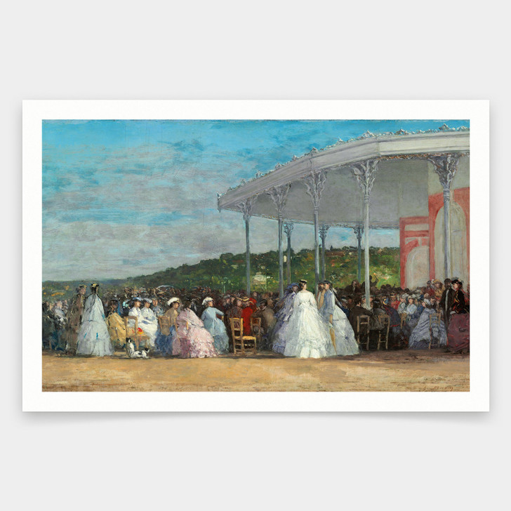 Eugene Boudin,Concert at the Casino of Deauville,art prints,Vintage art,canvas wall art,famous art prints,V1286