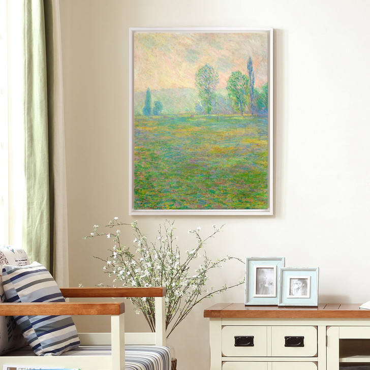 Claude Monet,Meadows at Giverny,Green grass landscape,canvas print,canvas art,canvas wall art,large wall art,framed wall art,p412