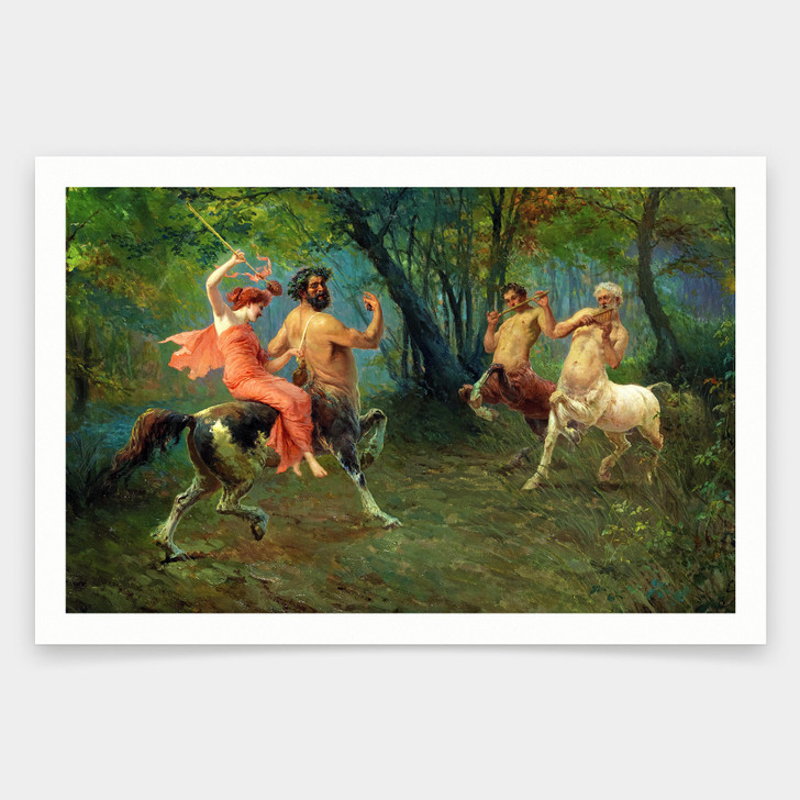 Ettore Forti,The Festival of the Centaurs,art prints,Vintage art,canvas wall art,famous art prints,V1280