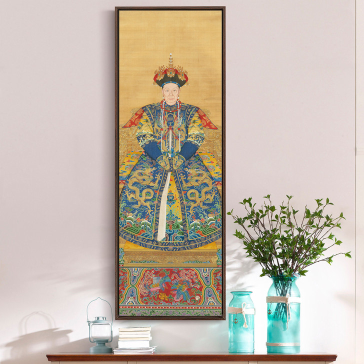 Chinese Art,Empress Xiaoshengxian ii,China Empress,Vertical Narrow Art,large wall art,framed wall art,canvas wall art,M364