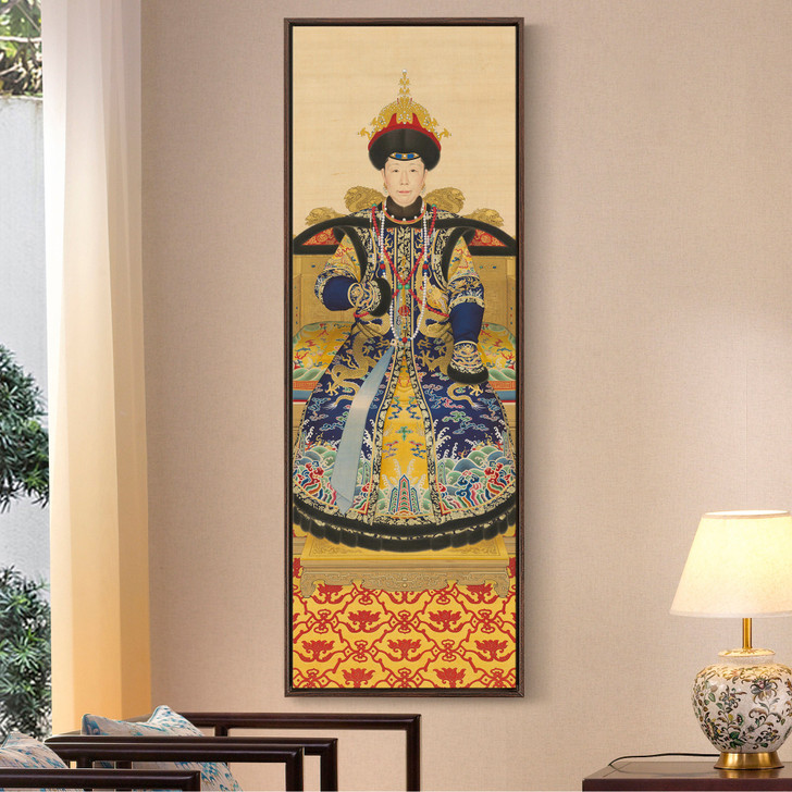 Chinese Art,Empress Xiaoshengxian i,China Empress,Vertical Narrow Art,large wall art,framed wall art,canvas wall art,M363