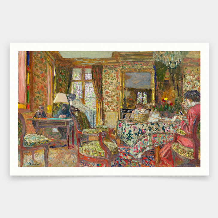 Edouard Vuillard,Interior,art prints,Vintage art,canvas wall art,famous art prints,V1215