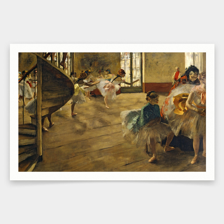 Edgar Degas,The Rehearsal, C.1877,art prints,Vintage art,canvas wall art,famous art prints,V1209