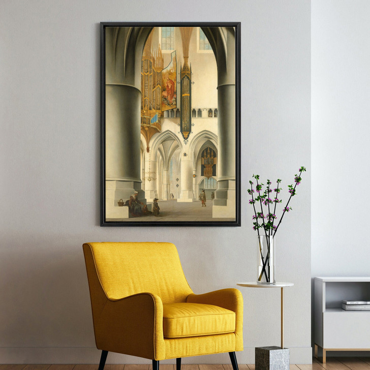 Pieter Jansz Saenredam,Interieur van de Sint Bavokerk in Haarlem,large wall art,framed wall art,canvas wall art,large canvas,M2851