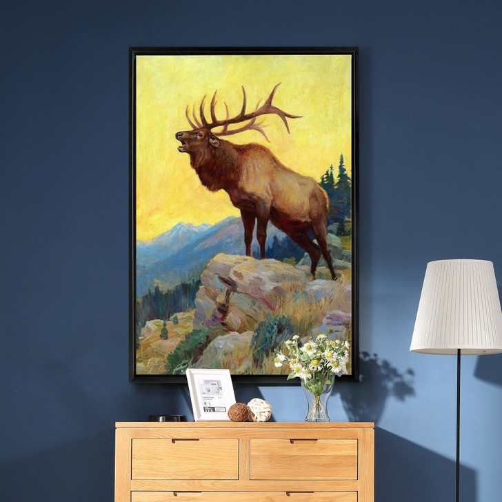 Philip Russell Goodwin,Bugling Elk ,large wall art,framed wall art,canvas wall art,large canvas,M2835