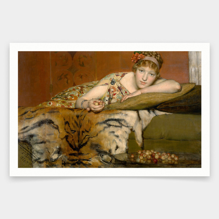 Lourens Alma Tadema,Cherries,art prints,Vintage art,canvas wall art,famous art prints,V1840