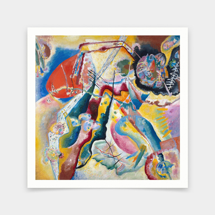 Wassily Kandinsky,Bild mit rotem Fleck,Painting with Red Spot,art prints,Vintage art,canvas wall art,famous art prints, q2808