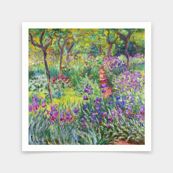 Claude Monet,The Artist’s Garden in Giverny,art prints,Vintage art,canvas wall art,famous art prints,q2636