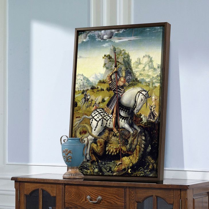 Lucas Cranach,Saint George,large wall art,framed wall art,canvas wall art,large canvas,M2751