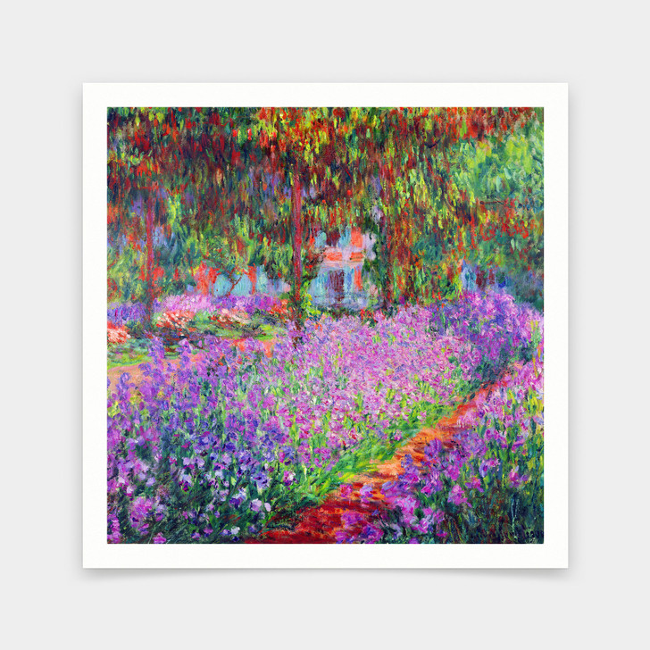 Claude Monet,The Artists Garden at Giverny,art prints,Vintage art,canvas wall art,famous art prints,q2635
