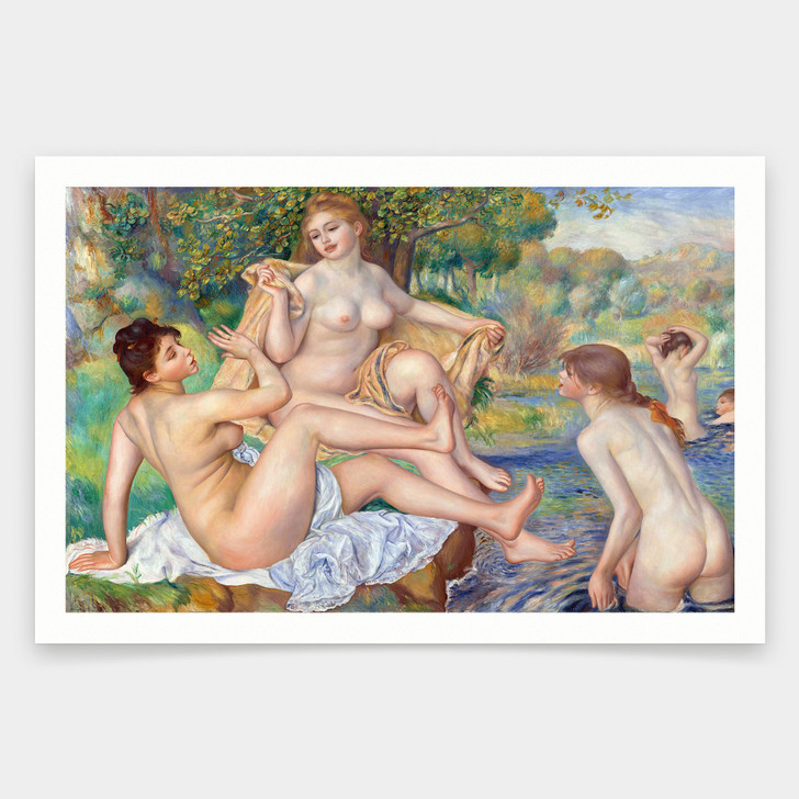 Pierre Auguste Renoir,The Great Bathers,art prints,Vintage art,canvas wall art,famous art prints,V1964