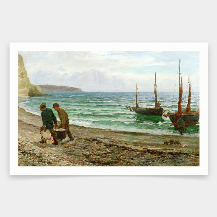 Colin Hunter,A Sea View,art prints,Vintage art,canvas wall art,famous art prints,V1194
