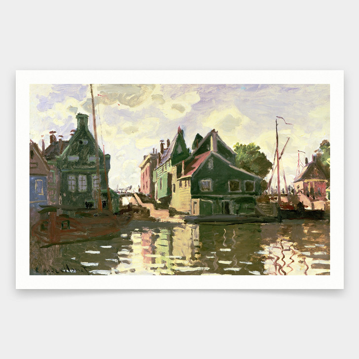 Claude Monet,Zaandam,art prints,Vintage art,canvas wall art,famous art prints,V1191