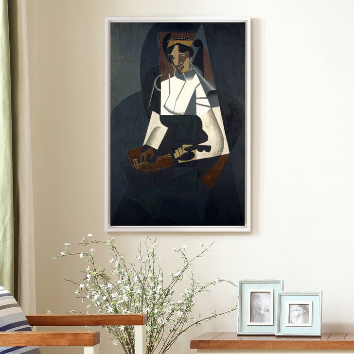 Juan Gris,Woman with Mandolin,abstract wall art,large wall art,framed wall art,canvas wall art,large canvas,M2689