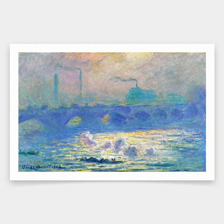 Claude Monet,Waterloo Bridge,art prints,Vintage art,canvas wall art,famous art prints,V1189